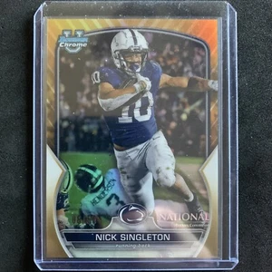 Nick Singleton 2023 Bowman Chrome University National Gold Refractor /50 - Picture 1 of 4
