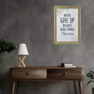 Motivaltional Poster with Frame for Wall Decor | Wall Hanging Frame for Office & - Picture 1 of 4