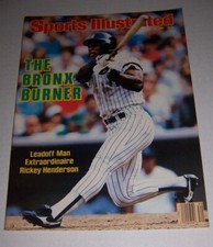 1986 Sports Illustrated NEW YORK YANKEES Rickey HENDERSON No Label BRONX BURNER