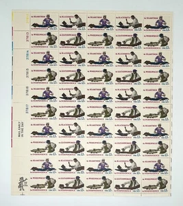 US SCOTT #1717 CRAFTSMEN INDEPENDENCE 13C FULL SE-TENANT SHEET OF 50 STAMPS-MNH - Picture 1 of 2
