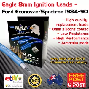 Eagle 8mm Ignition Spark Plug Leads fit 4cyl Ford Econovan Spectron 1984-90 - Picture 1 of 3