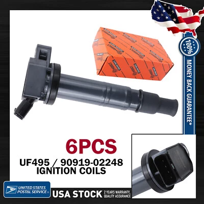 Bobina de encendido OEM 1X UF495 90919-02248 repuesto para Toyota Hiace 2006-2010 Foto 1 de 4