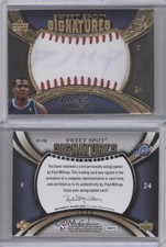 2007 Upper Deck Sweet Shot Spot Signatures Red Stitching /50 Paul Millsap Auto