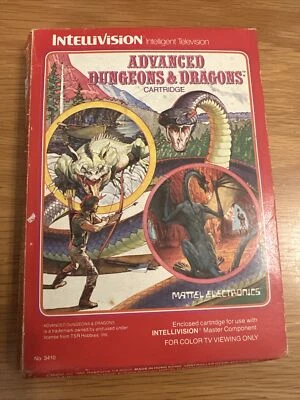 Intellivision Advanced Dungeons & Dragons Boxed With Manual & Overlays - Image 1 of 4
