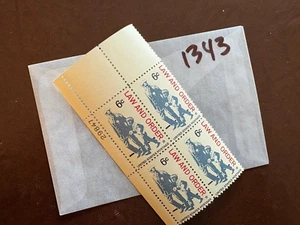 U.S. Plattenblock - 1343 - Law & Order - Kamm. versand! - Bild 1 von 1
