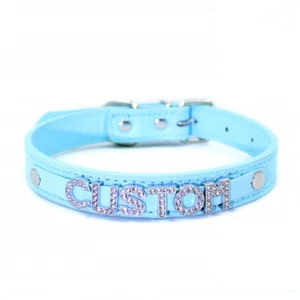 Collar Gargantilla Cuero Letras Papá PRINCESA DDLG Juegos con disfraces Personalizado - Imagen 1 de 12