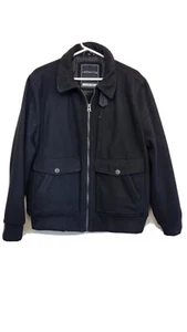 Mens Red Herring Black Bomber Jacket X Large - Picture 1 of 11