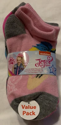 Jojo Siwa Nickelodeon Girls Socks 10 Pairs Shoe Size 7-10 - Image 1 of 3
