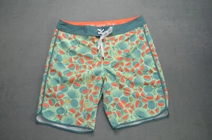 William Murray Board Shorts Mens 34 Watermelon Cocktail AOP Hybrid Golf Swim - Picture 1 of 9