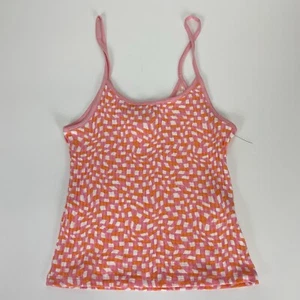 Billabong Tank Top Womens Size Medium Orange Pink White Sleeveless NWOT NEW - Picture 1 of 9