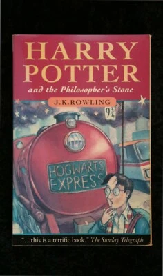 J K Rowling - Harry Potter and the Philosopher's Stone first edition paperback - Image 1 of 2