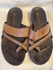 Women’s Merrell  Mandolin Thong Leather Brown Sandals Size 8 Used Good Condition