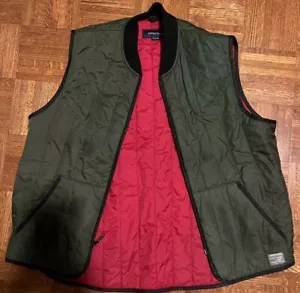 Vintage Structure Vest. Green (red Inside). Size- Large. - Picture 1 of 5