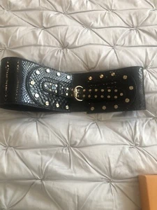 gucci RARE snakeskin wide belt  - Picture 1 of 5