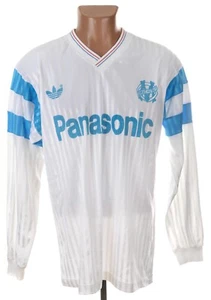 CAMISETA DE FUTBOL LOCAL OLYMPIQUE DE MARSEILLE 1990/1991 ADIDAS TALLA L ADULTO - Imagen 1 de 6