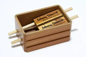 RARO De Colección Johnny Stewart Doble Una Mano Madera Pavo Juego Pájaro Caja Llamar - Imagen 1 de 5