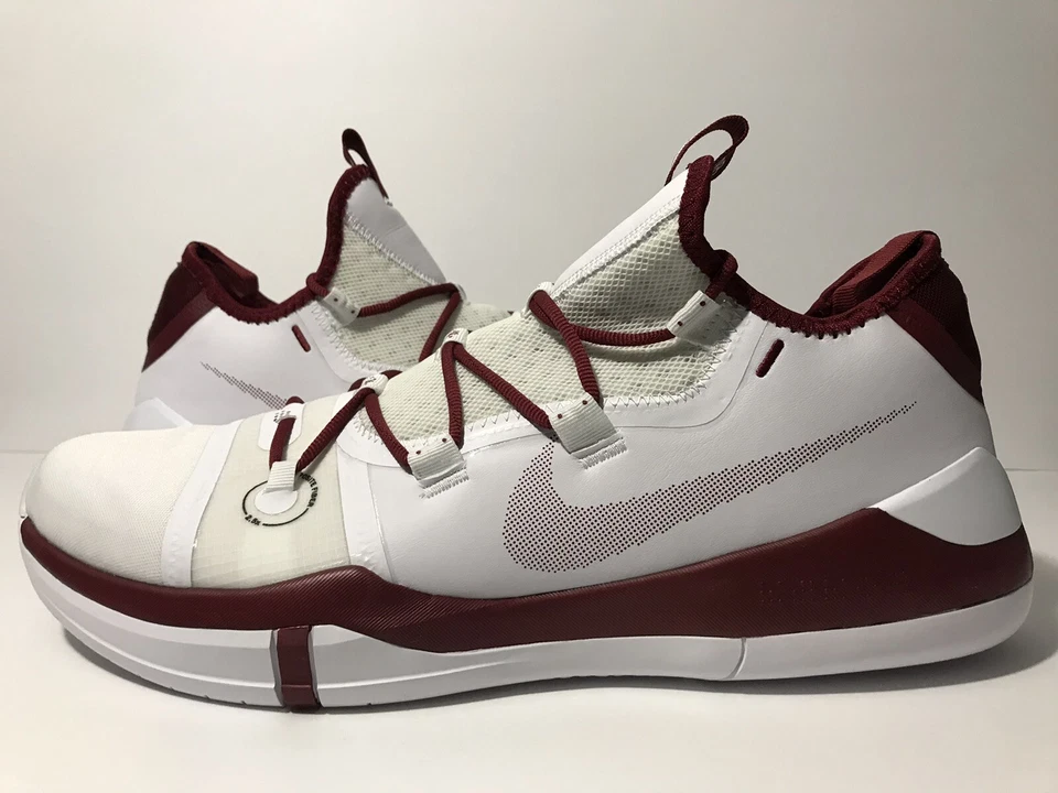 Nike Kobe A.D. Exodus "White Maroon" AT3874-109 Sz 15.5 — 第 1/4 张图片