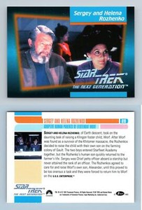 Sergey & Helena Rozhenko #019 Star Trek Next Generation 1992 Impel Trading Card