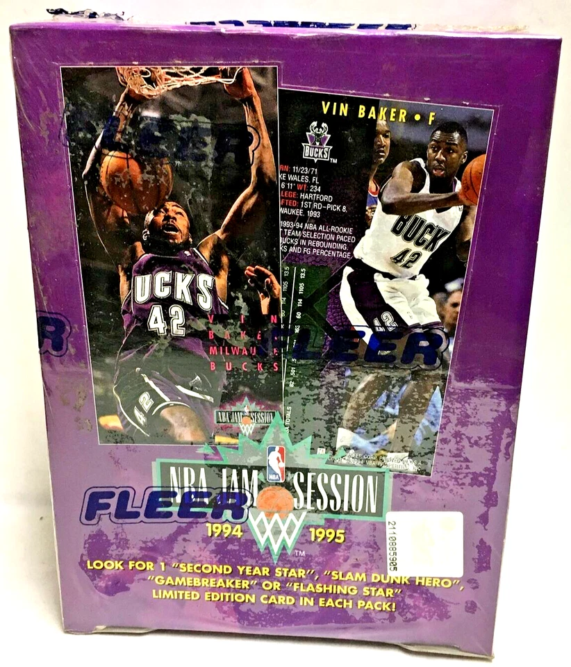 Caja Jam Session Fleer 1994-1995 NBA sellada de fábrica (36 paquetes) nueva sellada Foto 1 de 4