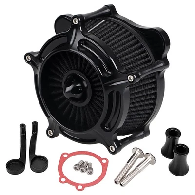 Air Cleaner Black Intake Filter Fit For Harley Fat Boy FLSTF Softail FXSTD FLSTN - Изображение 1 из 4