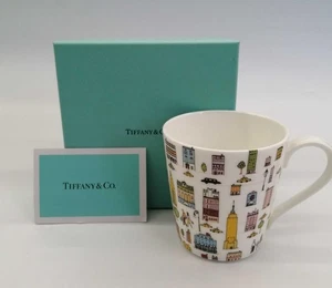 Tazza tazza Tiffany & Co. 5th Avenue Bone China 210 ml con scatola nuova tracciamento Giappone - Foto 1 di 9