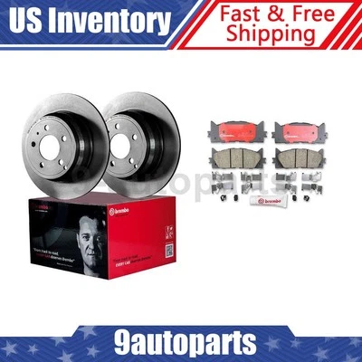 Kit de frenos delanteros Brembo rotores de disco pastillas de cerámica para Toyota Camry 2007-2011 Foto 1 de 4