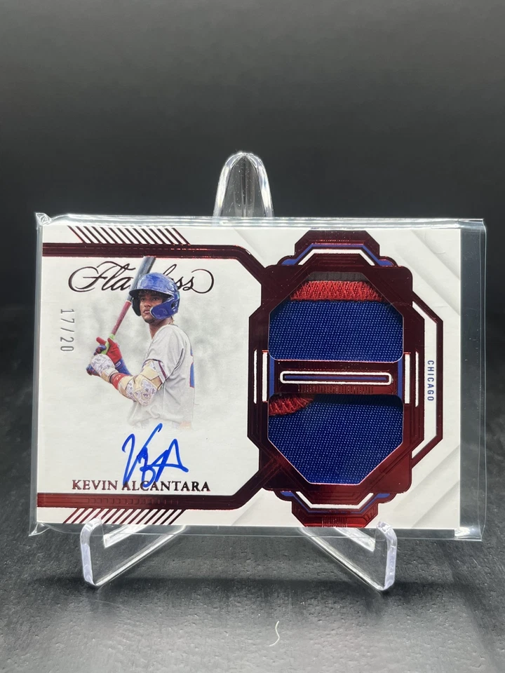 2023 Panini Flawless Kevin Alcantara Dual Memorabilia Auto Ruby 17/20 #DMA-KA - Image 1 of 2