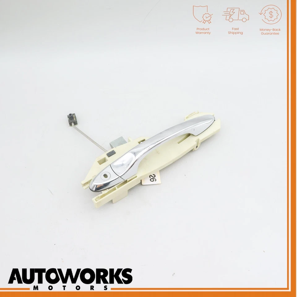 04-09 Jaguar XJR XJ8 VDP X350 Manija de puerta exterior del conductor delantero izquierdo cromada OEM Foto 1 de 4