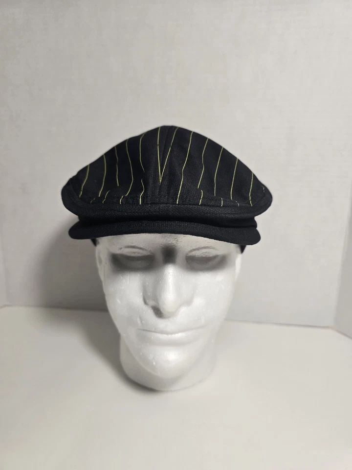 Vintage 1990s NIKE Golf Newsboy Cap Cabbie Hat Black  - Image 1 of 4