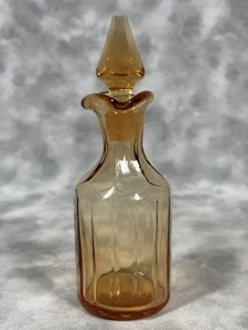 Vintage Braunglas Karaffe mit Stopfen 6,5" Sammlerflasche - Bild 1 von 7