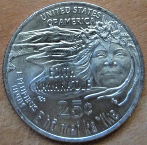 2023-P HAWAII EDITH KANAKE OLE, REVERSE INTERIOR DIE BREAK AT "OF", MS+++++ - Picture 1 of 3