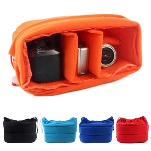 Bolsa acolchada con partición protectora para fotografía Bolsa de inserción para cámara Estuche para lentes de cámara - Imagen 1 de 17