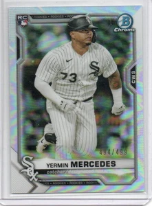 2021 Bowman Chrome #88 Yermin Mercedes Refractor 494/499 Rookie - Picture 1 of 2