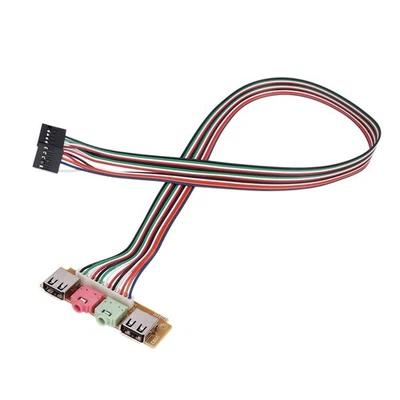 Audio Jacks Port Front Panel Computer Case Panel Motherboard Expansion Card - Bild 1 von 4