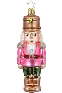 Cascanueces de vidrio alemán Inge-Glas 10079S024 adorno de Navidad - Imagen 1 de 2