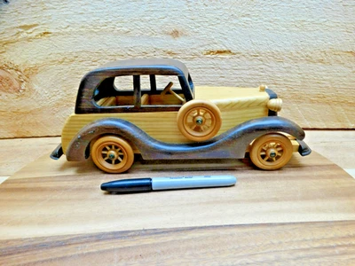 Красивое классическое купе деревянный автомобильный декор 12 дюймов дерево купе авто - Изображение 1 из 4