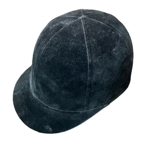 Bretagne Reitbekleidung Reithut Helm schwarz Samt Pferdeshow Größe 7 1/8 - Bild 1 von 9