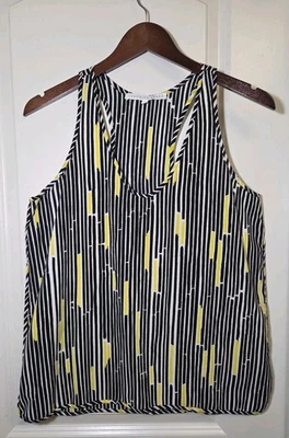 Regata Veronica Beard feminina de seda 6 listras pretas luxo carreira resort cruzeiro - Imagem 1 de 4