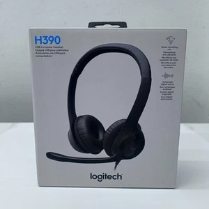 Logitech H390 Wired Work Headset - Noise Cancelling Mic (USB-A) For PC/Laptop - Picture 1 of 3