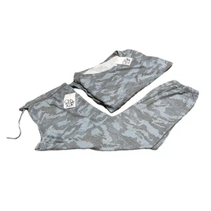 NWT Chaser Camp Print  Lounge Top Bottoms Joggers Pants Set Size Medium - Picture 1 of 11