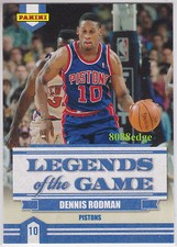 2009-10 PANINI LEGENDS OF THE GAME: DENNIS RODMAN #7 DETROIT PISTONS "THE WORM"