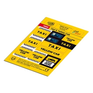 Taxi & Yellow Cab ❤️ STICKER fit for building blocks tiles /7000 - Picture 1 of 1