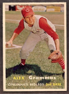 1957 Topps Set-Break #222 Alex Grammas EX-EXMINT *JAYSACE* - Bild 1 von 2