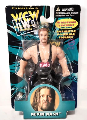 WCW/NWO - Kevin Nash - Figura de lucha libre posable - De colección 1998 - Nuevo/Sellado Foto 1 de 4