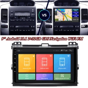 9" Android 10.1 per 02-09 Toyota Land Cruiser Prado Lexus GX470 Radio GPS WiFi - Foto 1 di 12