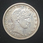 1892 25C Barber Quarter FIRST YEAR OF ISSUE Very nice coin!