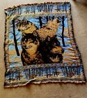 VTG Beacon The Blanket Brand Wolf Pack 46”x 55” Tapestry Acrylic Made In USA