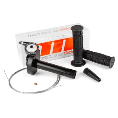 COMANDO GAS RAPIDO MOTOFORCE RACING NERO D. 22 INCLUSO MANOPOLE E FILO