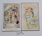 2 x Vintage "Rene Cloke" Fairy Series Postcards (P325)