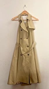 Burberry Trench Halter-Neck Belted Signature Dress UK Size 14 - Picture 1 of 7